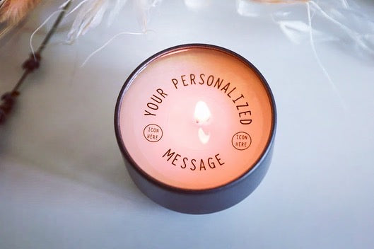 Personalized Message Candle